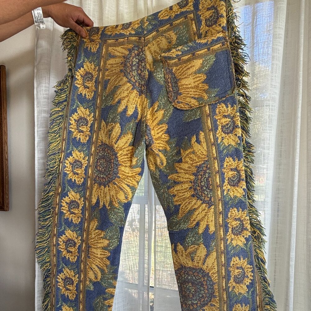 Sunflower Tapestry Pants Size L/XL